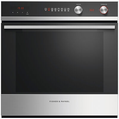 Fisher & Paykel 24" 3.0 Cu. Ft. Electric Wall Oven with Standard Convection & Self Clean - Stainless Steel | OB24SCD7PX1
