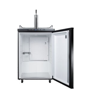 Summit 24 in. Freestanding White Wine Dispenser - Black, , hires