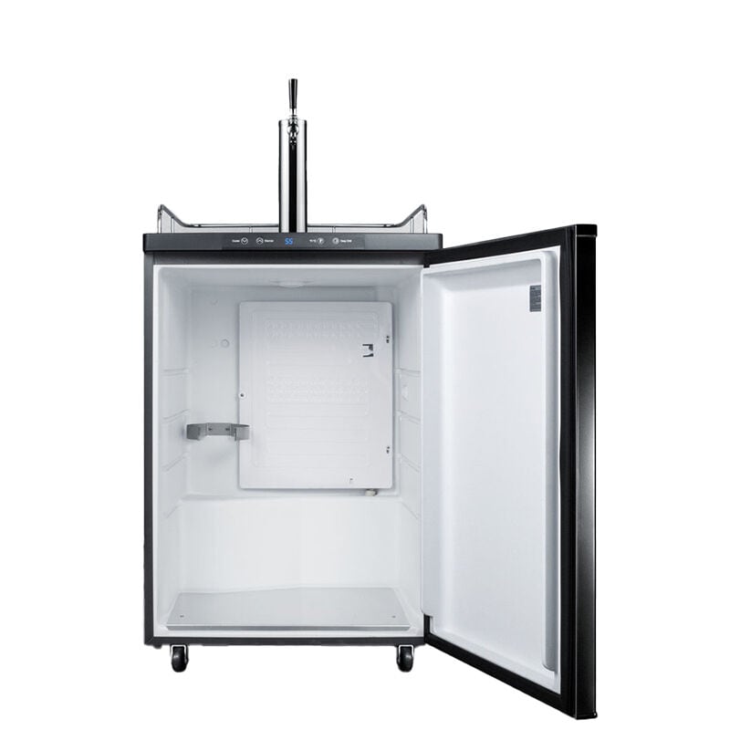 Summit 24 in. Freestanding White Wine Dispenser - Black, , hires