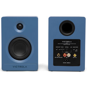 Victrola Tempo Bluetooth Bookshelf Speakers - Blue, , hires