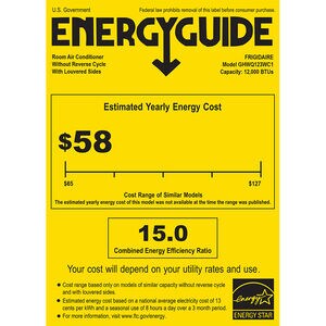 Frigidaire Gallery 12,000 BTU Smart Energy Star Window Air Conditioner with Inverter, 3 Fan Speeds, Sleep Mode & Remote Control - White, , hires