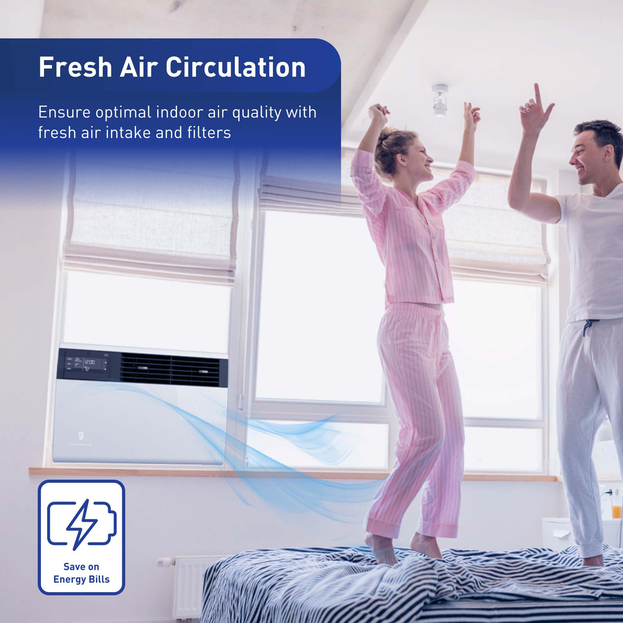 window air conditioner fresh air intake