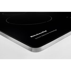 KitchenAid 36 in. 5-Burner Induction Cooktop with Simmer Burner & Power Burner - Stainless Steel, , hires