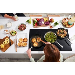 KitchenAid 36 in. 5-Burner Induction Cooktop with Simmer Burner & Power Burner - Stainless Steel, , hires