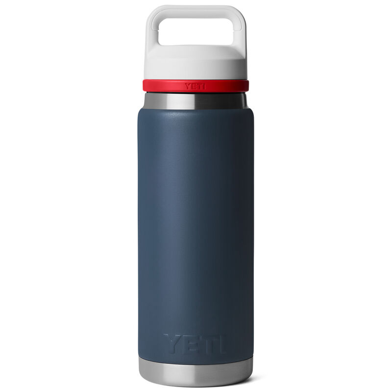 YETI Rambler 26 oz Bottle with Chug Cap - Navy Blue Patriotic Badge, , hires