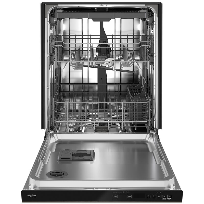 Whirlpool 24 in. Top Control Dishwasher with 47 dBa Sound Level, 3rd-Rack & Pocket - Fingerprint Resistant Stainless, , hires