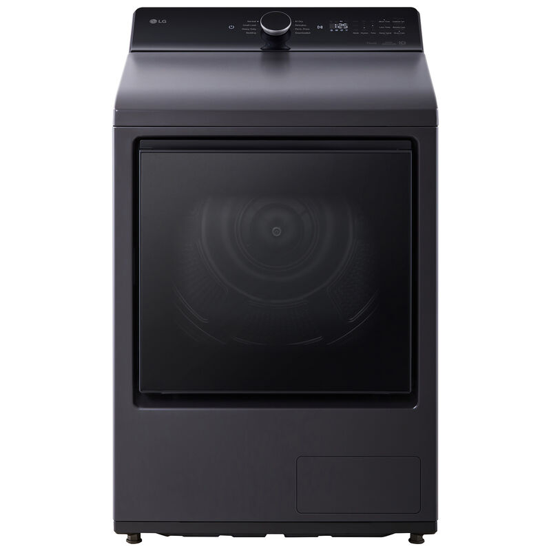 LG 27 in. 7.3 cu. ft. Smart Ventless Electric Dryer with Heat Pump & Sensor Dry - Matte Black, Matte Black, hires