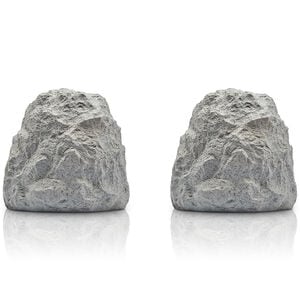 ION Glow Stone Rechargeable Wireless Outdoor LED Rock Speakers - Pair, , hires