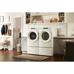 Whirlpool 27 in. 7.4 cu. ft. Stackable Gas Dryer with Intuitive Touch Controls, Sanitize Cycle & Sensor Dry - White, , hires