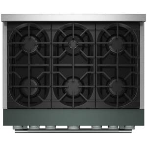 KitchenAid 36 in. 5.1 cu. ft. Air-Fry True European Convection Gas Range with 6 Sealed Burners - Juniper, , hires