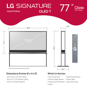 LG - 77" Class SIGNATURE OLED 4K UHD Smart webOS TV, , hires
