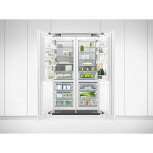 Fisher & Paykel Series 9 24 in. 11.9 cu. ft. Built-in 4-Drawers Upright Freezer with Ice-Maker & Adjustable Shelves - Custom Panel Ready, , hires