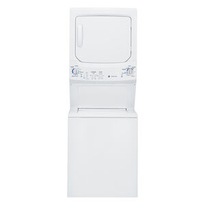 GE Piggyback Gas Washer/Dryer Combo - White, , hires