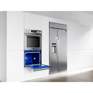 Signature Kitchen Suite 30 in. 9.4 cu. ft. Smart Front Control Electric Double Wall Oven with True European Convection - Stainless Steel, , hires