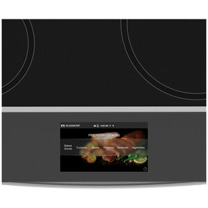 GE Profile 30 in. 5.3 cu. ft. Smart Air Fry True European Convection Slide-In Electric Range with 5 Induction Burners - Stainless Steel, , hires