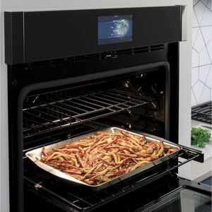 GE Profile 30 in. 10 cu. ft. Smart Top Control Electric Double Wall Oven with True European Convection - Stainless Steel, Stainless Steel, hires