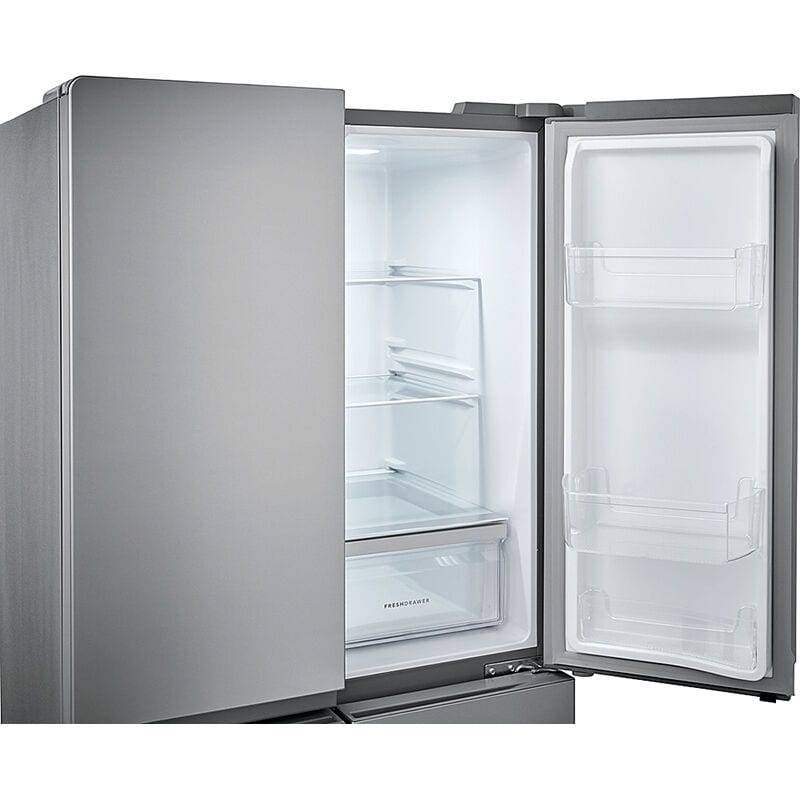 Frigidaire 33 in. 17.4 cu. ft. Counter Depth 4-Door French Door Refrigerator - Brushed Steel, , hires