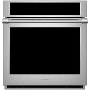 Monogram Statement Series 27 in. 4.3 cu. ft. Smart Electric Single Wall Oven with True European Convection - Stainless Steel, , hires