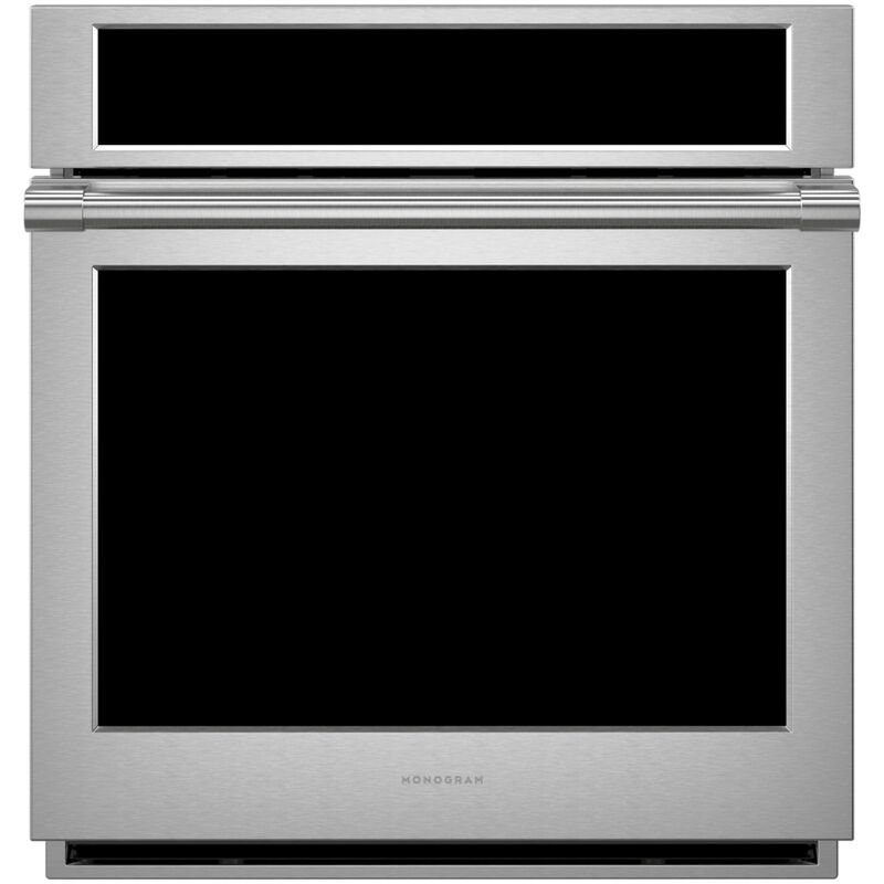 Monogram Statement Series 27 in. 4.3 cu. ft. Smart Electric Single Wall Oven with True European Convection - Stainless Steel, , hires