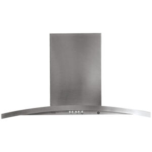 GE Profile 36 in. Chimney Style Range Hood with 4 Speed Settings & 2 Halogen Light - Stainless Steel, , hires