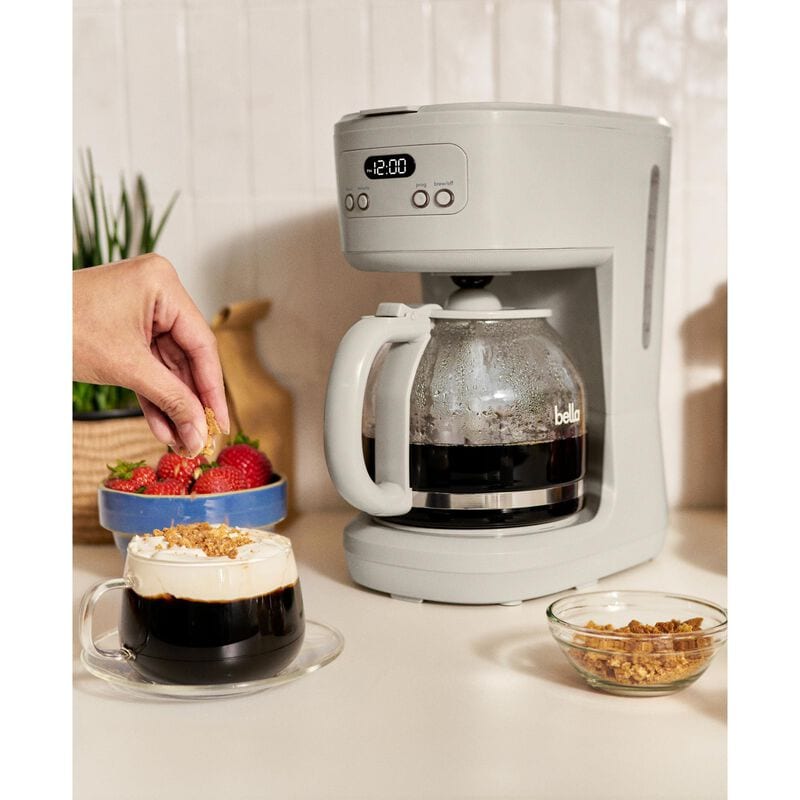Bella 12-Cup Programmable Coffee Maker - Oatmilk, , hires