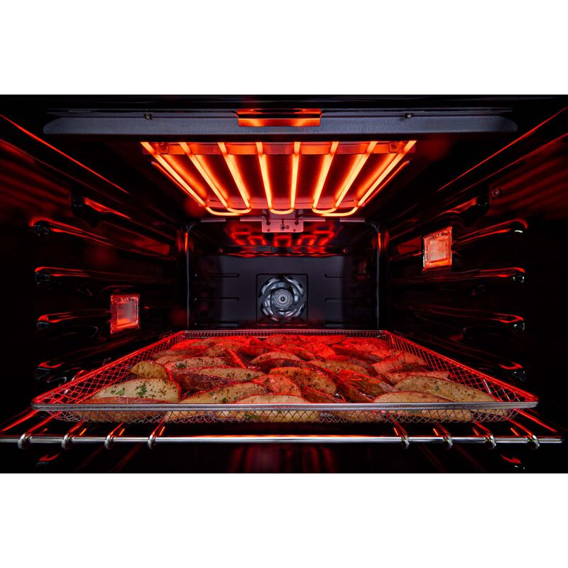 JennAir Rise 27 in. 8.6 cu. ft. Smart Top Control Electric Double Wall Oven with True European Convection - Stainless Steel, , hires