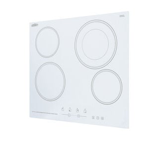 Summit 24 in. 4-Burner Electric Cooktop - White, , hires