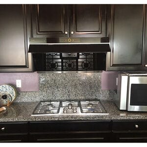 Fotile Slant Vent Series 36 in. Ducted Standard Style Range Hood with 850 CFM, 3 Fan Speeds & 2 LED Lights - Onyx Black, , hires