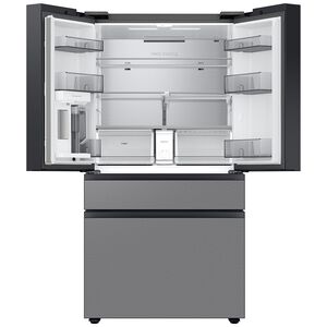 Samsung Bespoke 36 in. 28.9 cu. ft. Smart 4-Door French Door Refrigerator with Internal Water Autofill Pitcher & Beverage Center - Fingerprint Resistant Stainless Steel, , hires