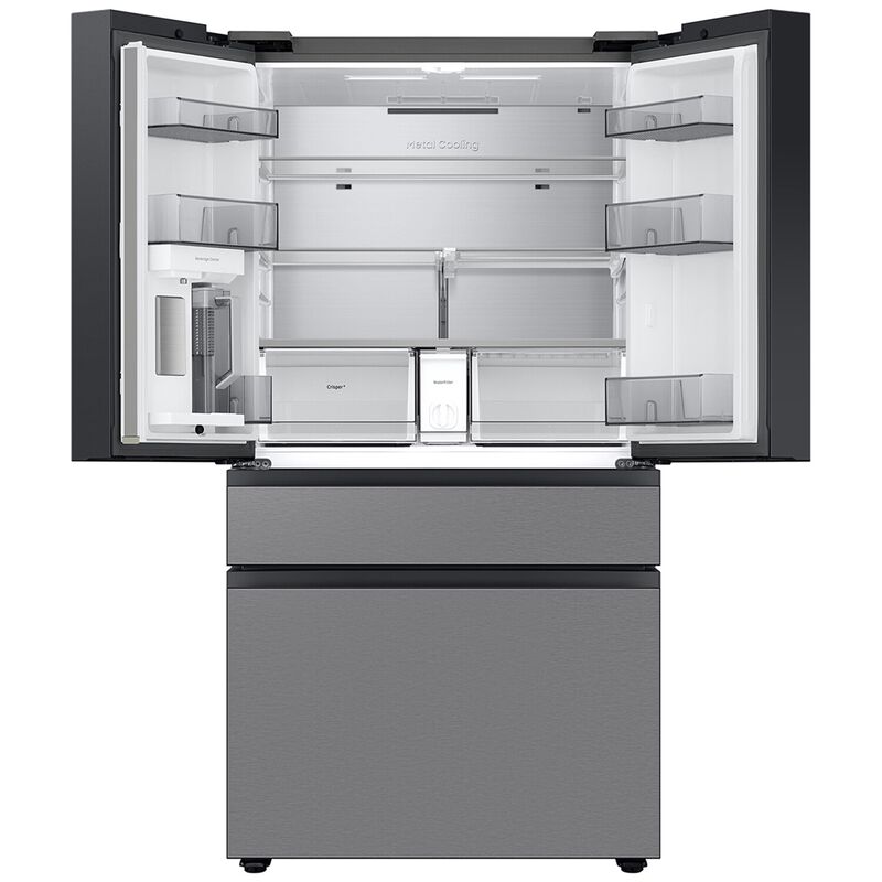 Samsung Bespoke 36 in. 28.9 cu. ft. Smart 4-Door French Door Refrigerator with Internal Water Autofill Pitcher & Beverage Center - Fingerprint Resistant Stainless Steel, , hires