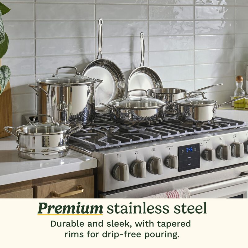 Cuisinart Chef's Classic Stainless 11 Piece Set - Stainless Steel, , hires