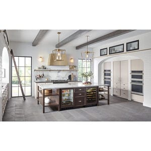 Monogram 24 in. Undercounter Wine Cooler with Wood Racks, Single Temperature Zone & 57 Bottle Capacity - Custom Panel Ready, , hires