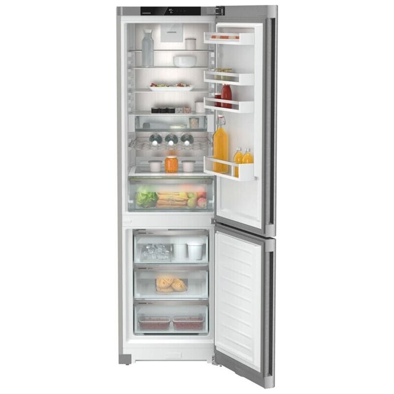 Liebherr Plus 24 in. 12.8 cu. ft. Smart Counter Depth Bottom Freezer Refrigerator with Ice Maker - Stainless Steel, , hires