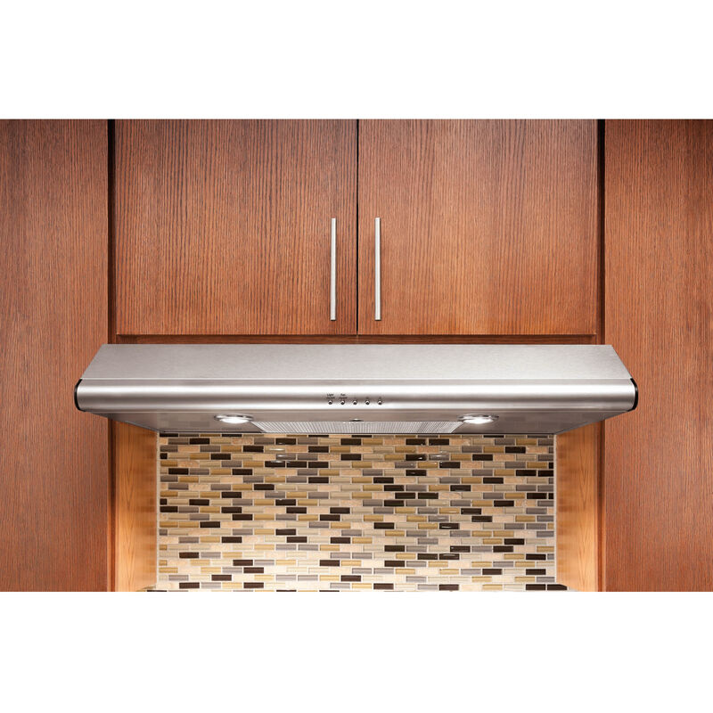 Frigidaire 36 in. Standard Style Range Hood with 3 Speed Settings, 300 CFM, Convertible Venting & 2 Halogen Lights - Stainless Steel, , hires