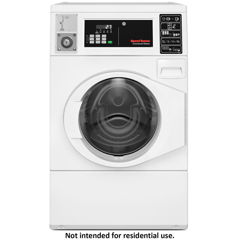 Speed Queen FV6 27 in. 3.4 cu. ft. Commercial Front Load Washer - White, , hires