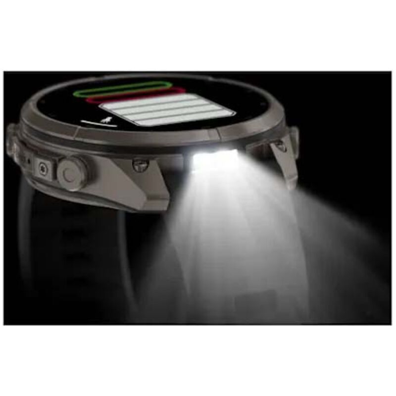 Garmin fenix 9 Pro 47 mm, AMOLED Smart Watch - Titanium with Graphite/Black Silicone Band, , hires