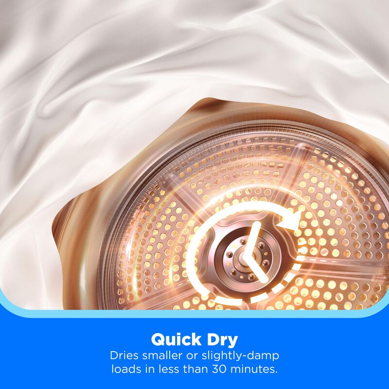 Midea 24 in. 4.4 cu. ft. Smart Stackable Ventless Electric Dryer with Heat Pump & Sensor Dry - Charcoal Gray, , hires