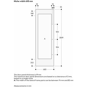 Gaggenau Vario Cooling Expressive Series 24 in. Right-Hinged Door Panel - Brushed Stainless Steel, , hires