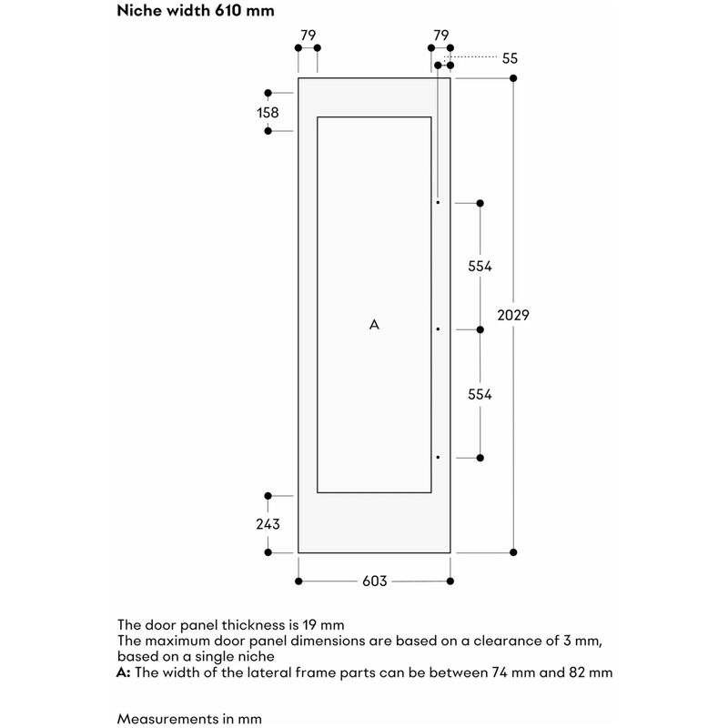 Gaggenau Vario Cooling Expressive Series 24 in. Right-Hinged Door Panel - Brushed Stainless Steel, , hires