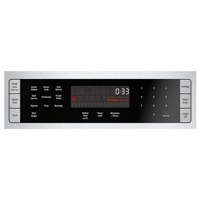 Bosch 500 Series 24 in. 1.6 cu. ft. 1000W Built-In Microwave with Convection & Sensor Cooking - Stainless Steel, , hires