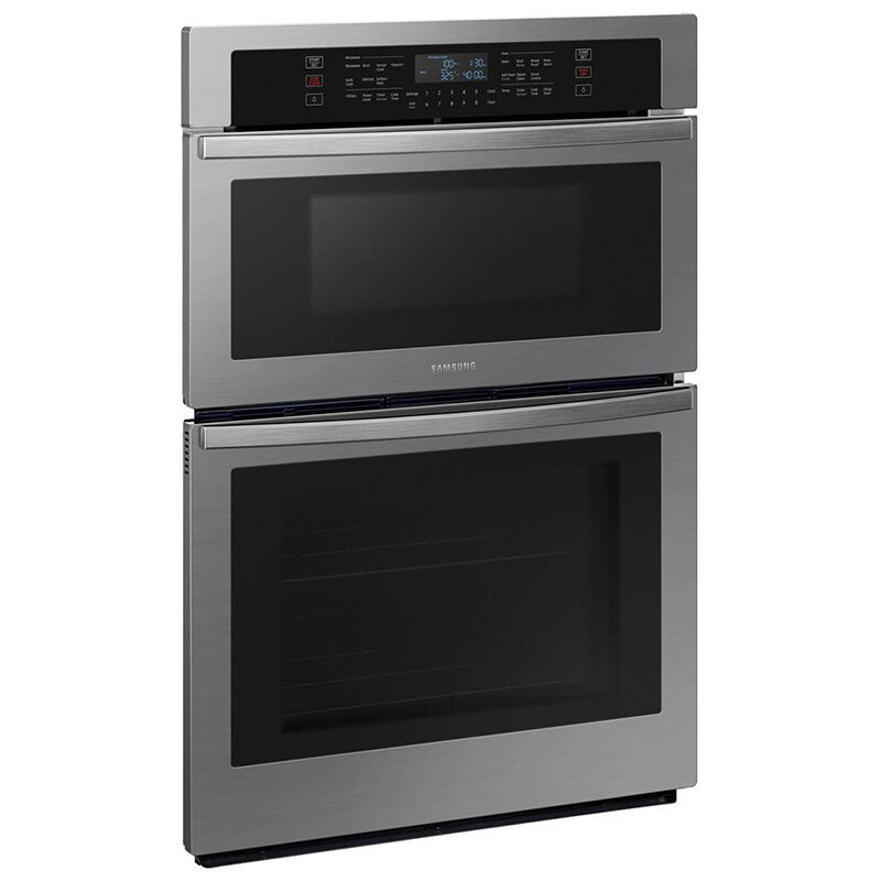 Samsung 30 in. 7 cu. ft. Electric Smart Oven/Microwave Combo Wall Oven With Self Clean - Stainless Steel, Stainless Steel, hires
