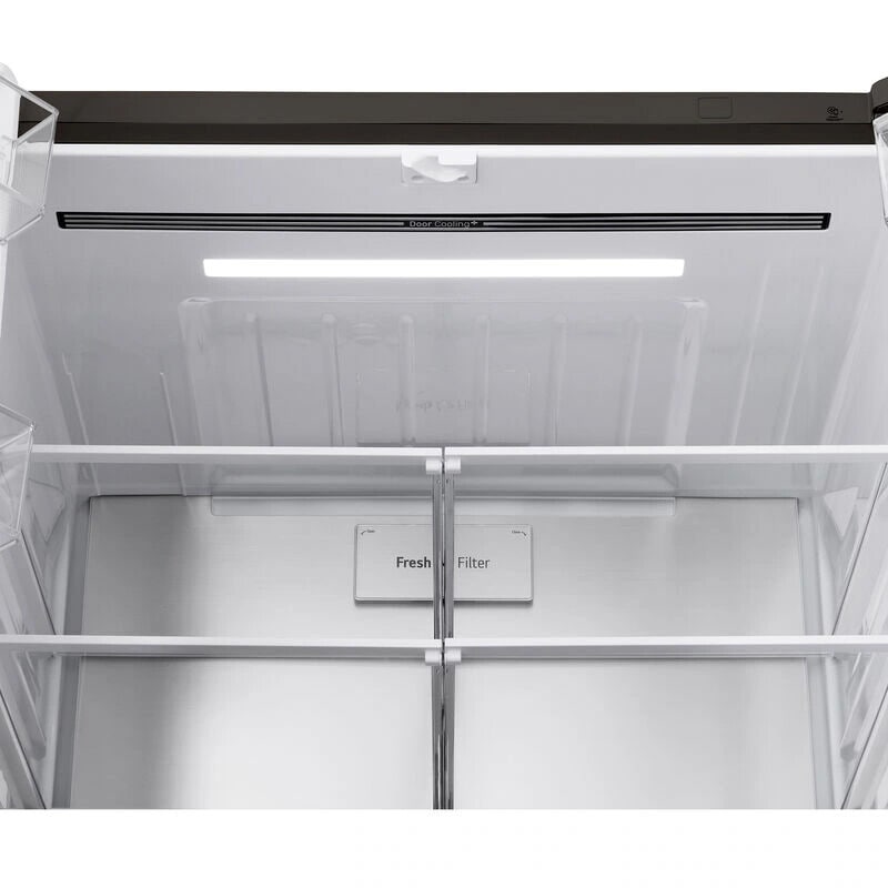 LG 36 in. 28.6 cu. ft. Smart 4-Door French Door Refrigerator with Ice & Water Dispenser - PrintProof Black Stainless Steel, PrintProof Black Stainless Steel, hires