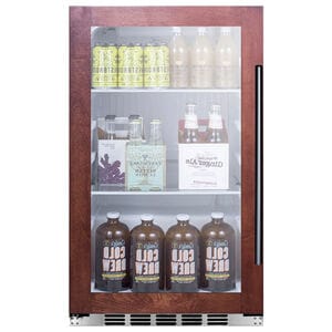 Summit 19 in. Built-In/Freestanding 3.1 cu. ft. Compact Beverage Center with Adjustable Shelves - Custom Panel Ready, , hires