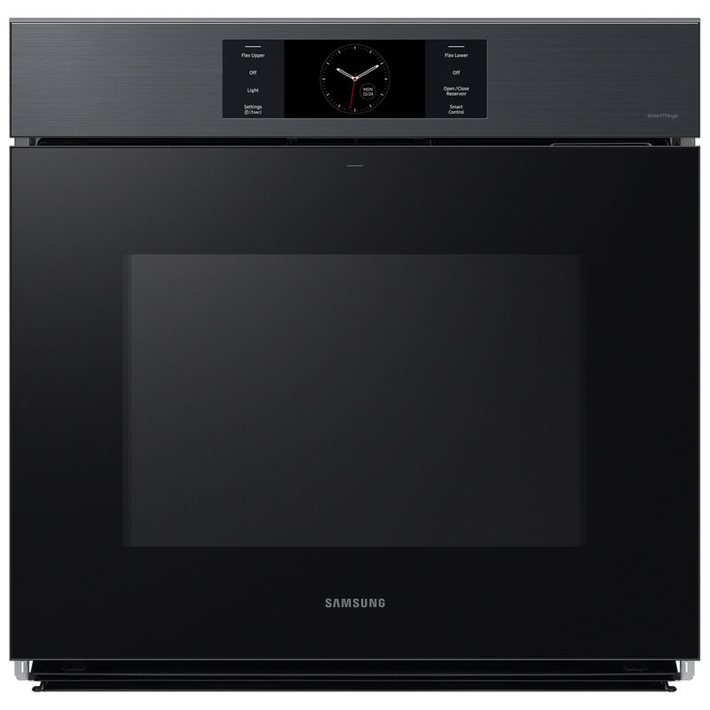 Samsung Bespoke 30 in. 5.1 cu. ft. Smart Steam Electric Single Wall Oven with Dual Convection - Matte Black, , hires