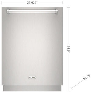 Cove 24 in. Top Control Smart Dishwasher with 41 dBA Sound Level & 3rd Rack - Custom Panel Ready, , hires