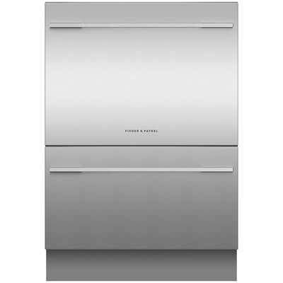 Fisher & Paykel Double Tall Dish-Drawer Accessory Door - Stainless | ADDD24DTN