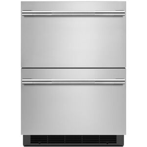 JennAir Rise 24 in. 4.7 cu. ft. Double Refrigerator Drawers - Stainless Steel, , hires