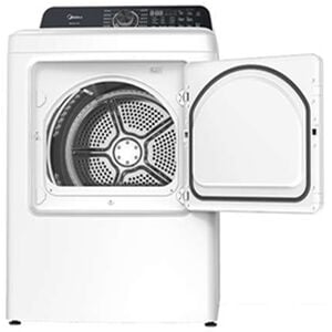 Midea 27 in. 7.0 cu. ft. Smart Electric Dryer with Sensor Dry & Sanitize Cycle - White, White, hires