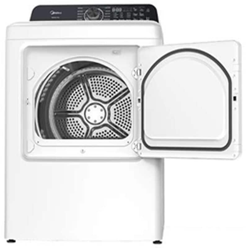 Midea 27 in. 7.0 cu. ft. Smart Electric Dryer with Sensor Dry & Sanitize Cycle - White, White, hires