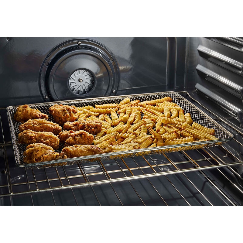 Maytag 30 in. 5.8 cu. ft. Air Fry True European Convection Slide-In Gas Range with 5 Sealed Burners - Fingerprint Resistant Stainless, , hires